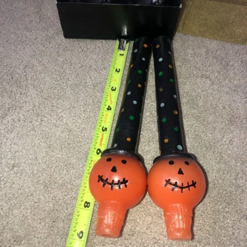 Tag Vintage 2001 Halloween Taper Candle‎ Set Pumpkins